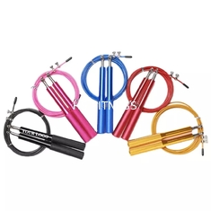 Kundenspezifisches Logo Training Fintness Accessories Aluminum-GroßhandelsSeilspringenplastikseilspringen