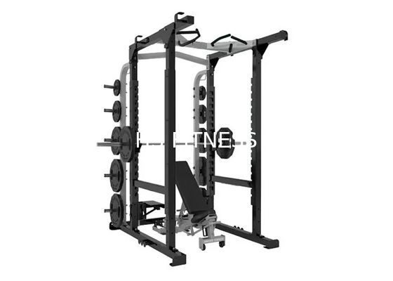 Qualität  Multi Station 360 Gym Equipment , Half Power Squat Rack Machine Commercial Bodybuilding Fabrik