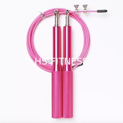 Kundenspezifisches Logo Training Fintness Accessories Aluminum-GroßhandelsSeilspringenplastikseilspringen