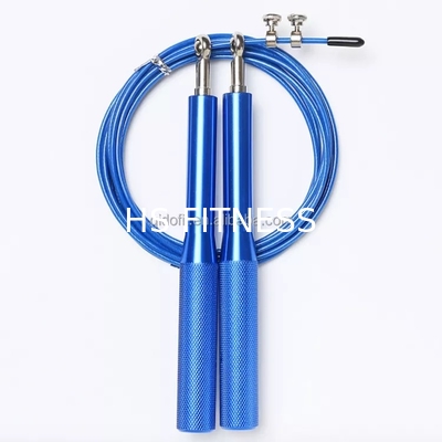 Kundenspezifisches Logo Training Fintness Accessories Aluminum-GroßhandelsSeilspringenplastikseilspringen