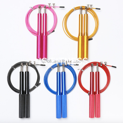 Kundenspezifisches Logo Training Fintness Accessories Aluminum-GroßhandelsSeilspringenplastikseilspringen