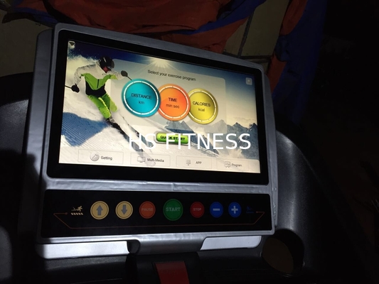 Body Building-Handelsturnhallen-Tretmühle Technogym 16,1 Zoll TFT-Farbbildschirm