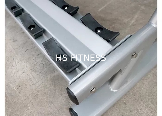 15 Paare Stahldes barbell-drei Reihen-Dummkopf-Gewichts-Gestell-Silber-Schwarz-