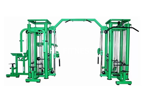 8 Stations-multi Turnhallen-Hauptausrüstungs-kommerzielles grünes 3.5mm elliptisches Rohr
