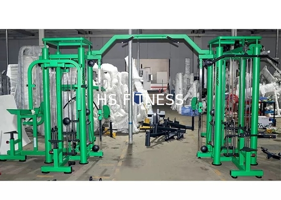 8 Stations-multi Turnhallen-Hauptausrüstungs-kommerzielles grünes 3.5mm elliptisches Rohr