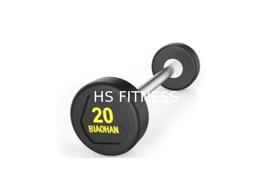 Handelsturnhallen-Gewichtheben Barbell gerade und Art kräuseln