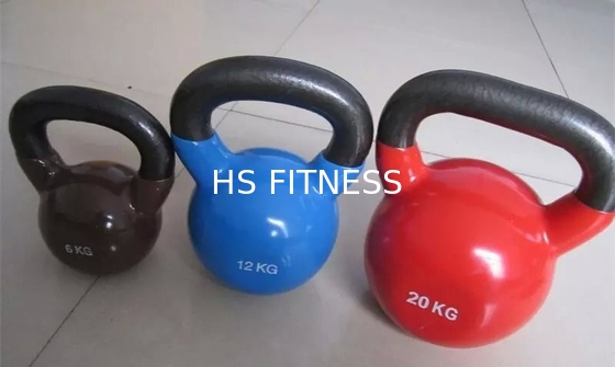 Cross-Trainer Colorful Rubber Kettlebell für Handelsturnhalle