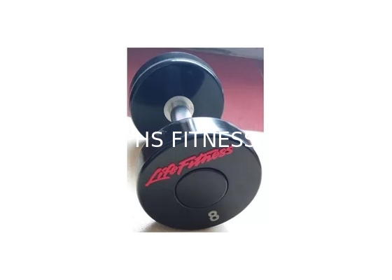 Trainings-Zusätze der Turnhallen-50KG schwarzer beschichteter Dummkopf-Satz Crossfit PU